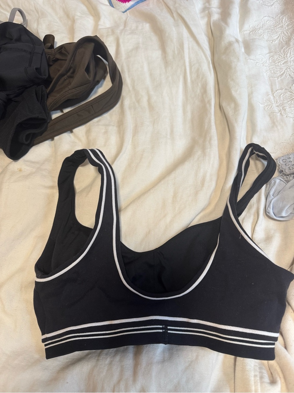 ALO Yoga Black Sports Bra - Picture 2 of 3
